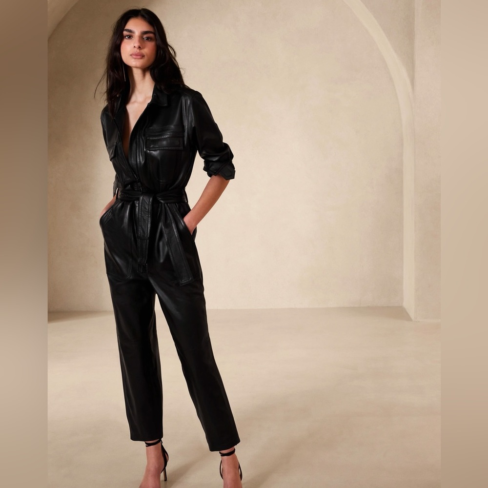 Leather jumpsuit